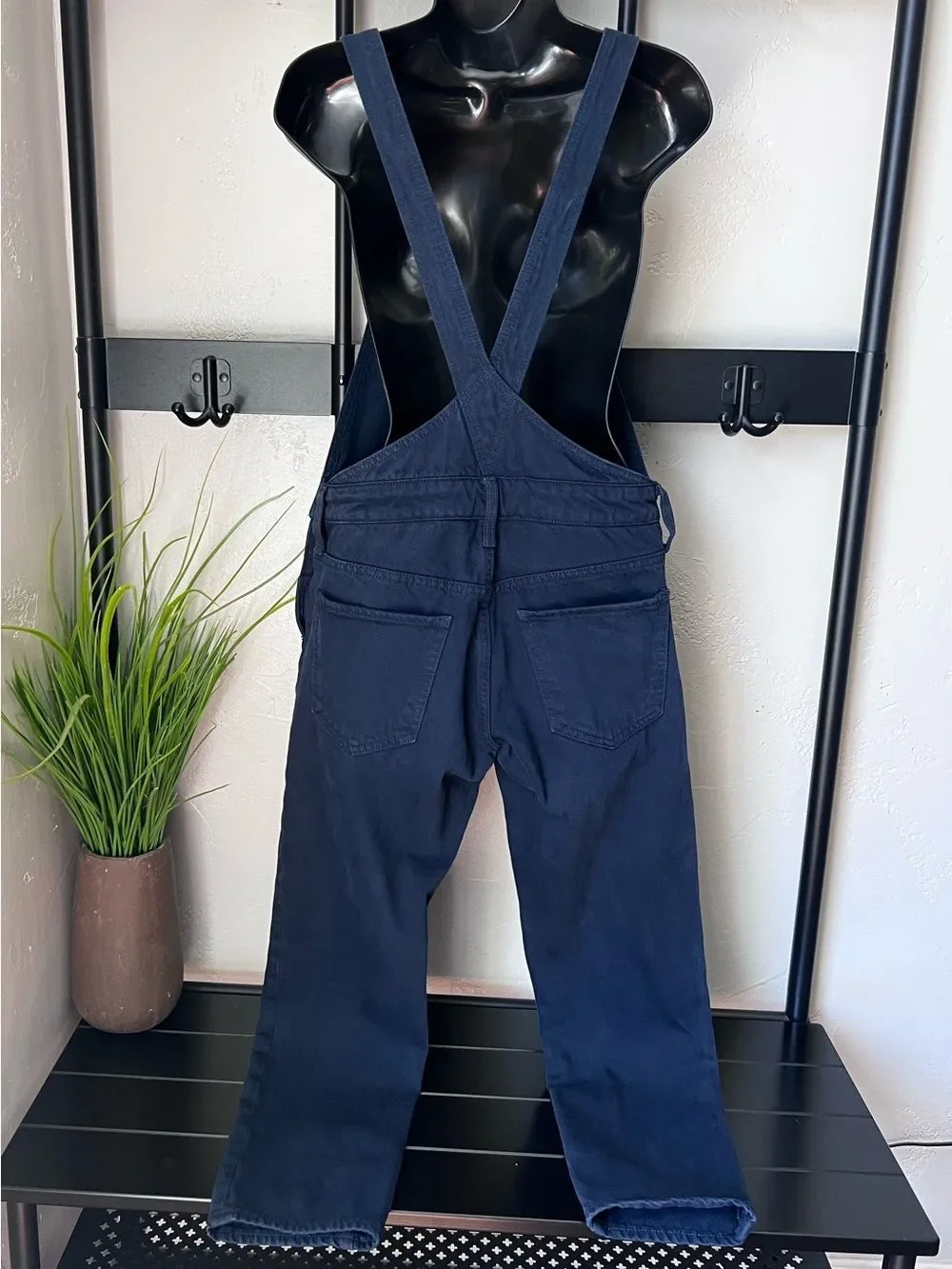 Lucky Brand Boyfriend Overall Dark Denim Size X-Small